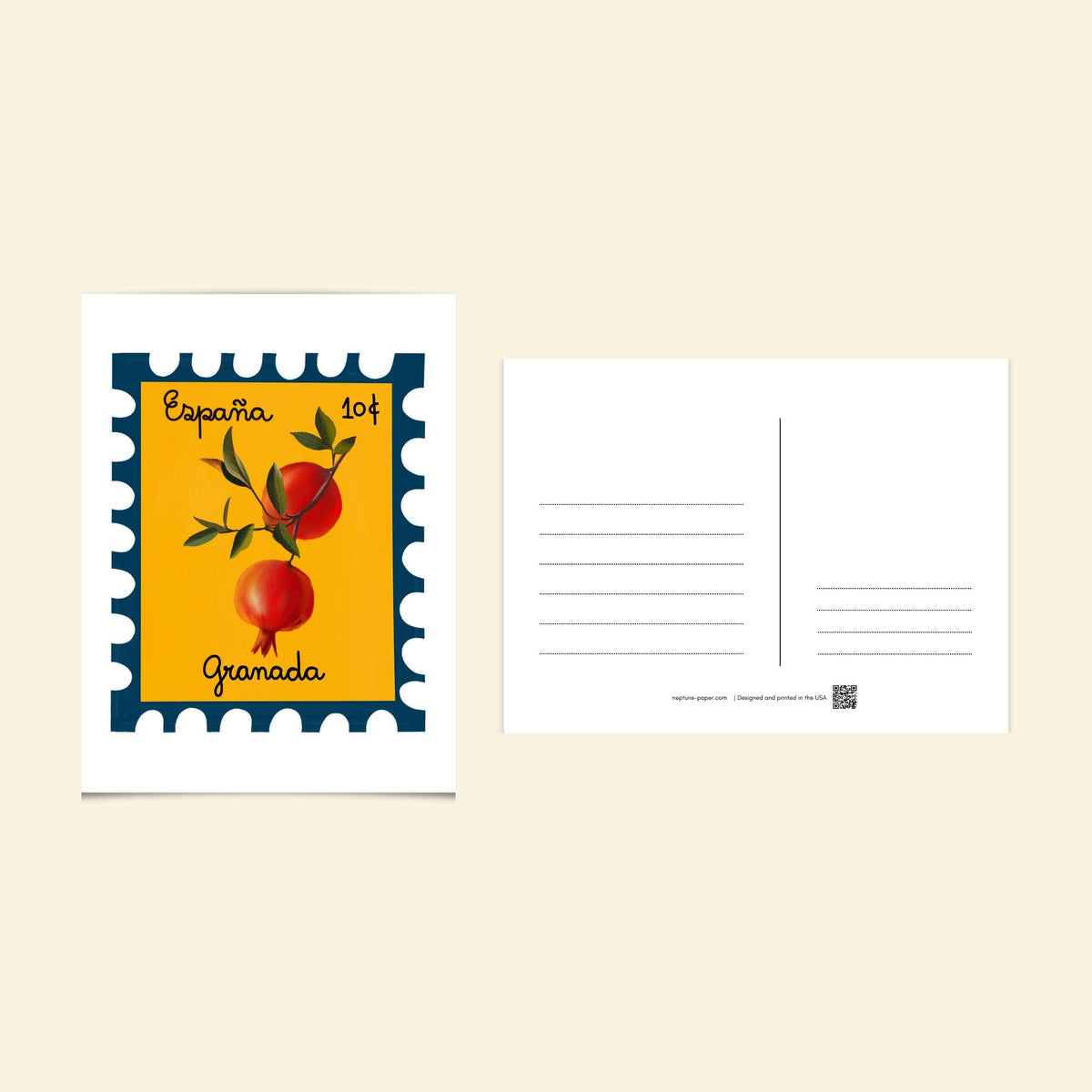 Mediterranean Stamp Postcards by Neptune Paper – photo 8 of 8