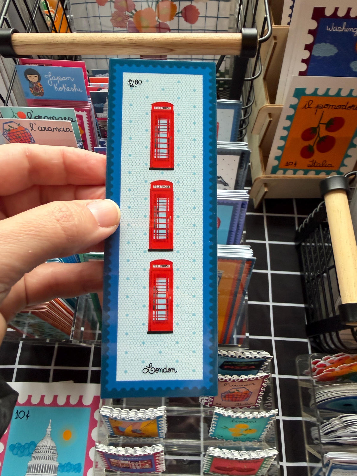 London Phone Booth Bookmark by Neptune Paper – photo 2 of 2
