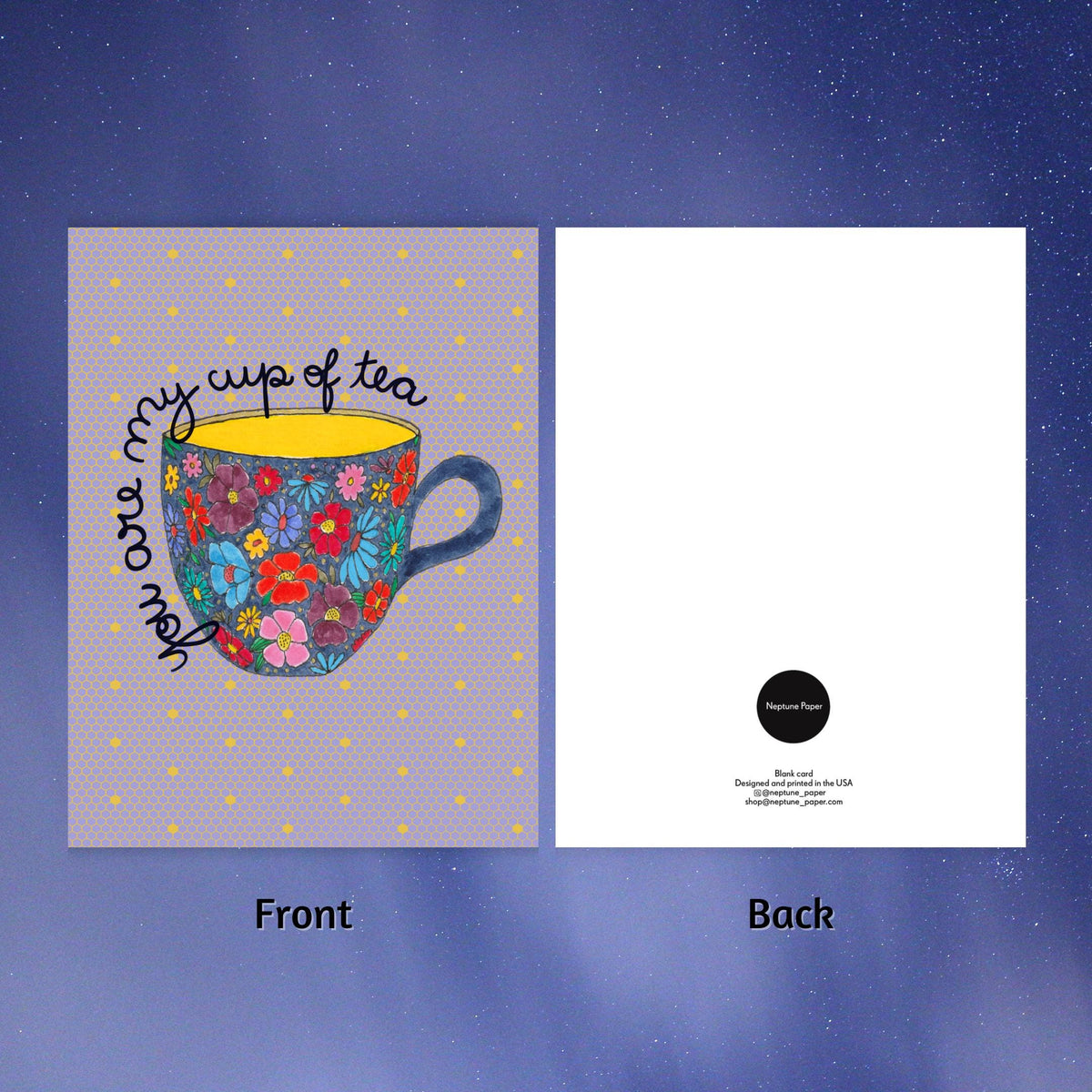 You're My Cup of Tea Card by Neptune Paper – photo 2 of 2
