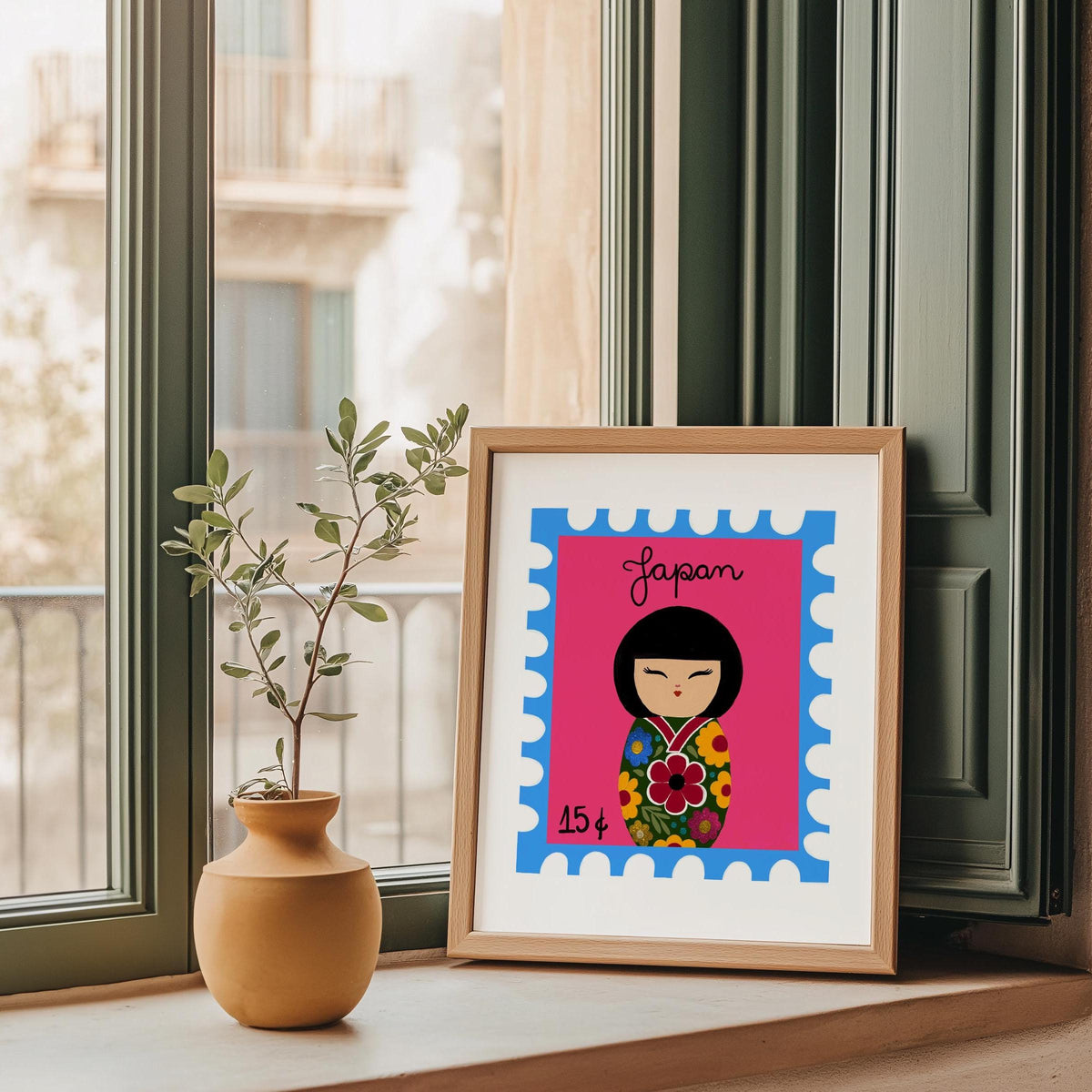 Japanese Kokeshi Doll Art Print by Neptune Paper – photo 3 of 6