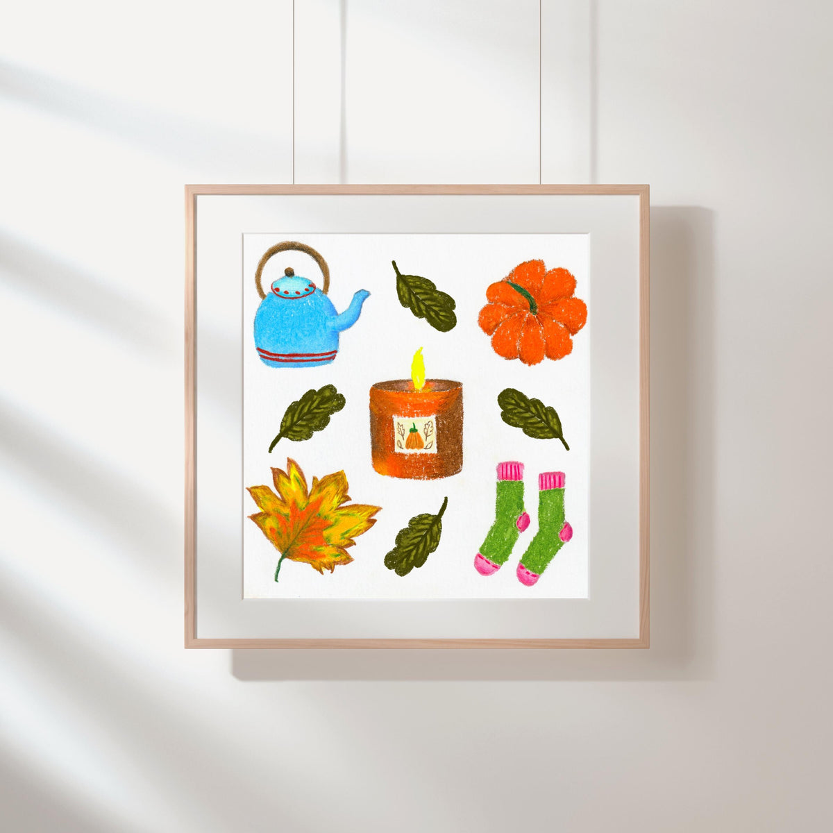 Cozy Autumn Candle Art Print by Neptune Paper – photo 6 of 6