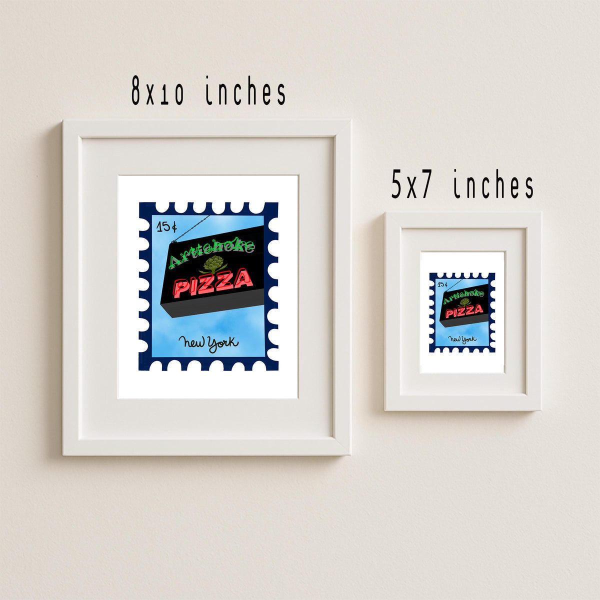 NYC Artichoke Pizza Art Print by Neptune Paper – photo 2 of 6