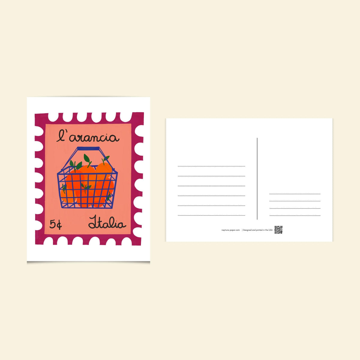 Mediterranean Stamp Postcards by Neptune Paper – photo 3 of 8