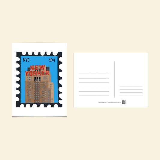 World Traveler Stamp Postcards by Neptune Paper, New York