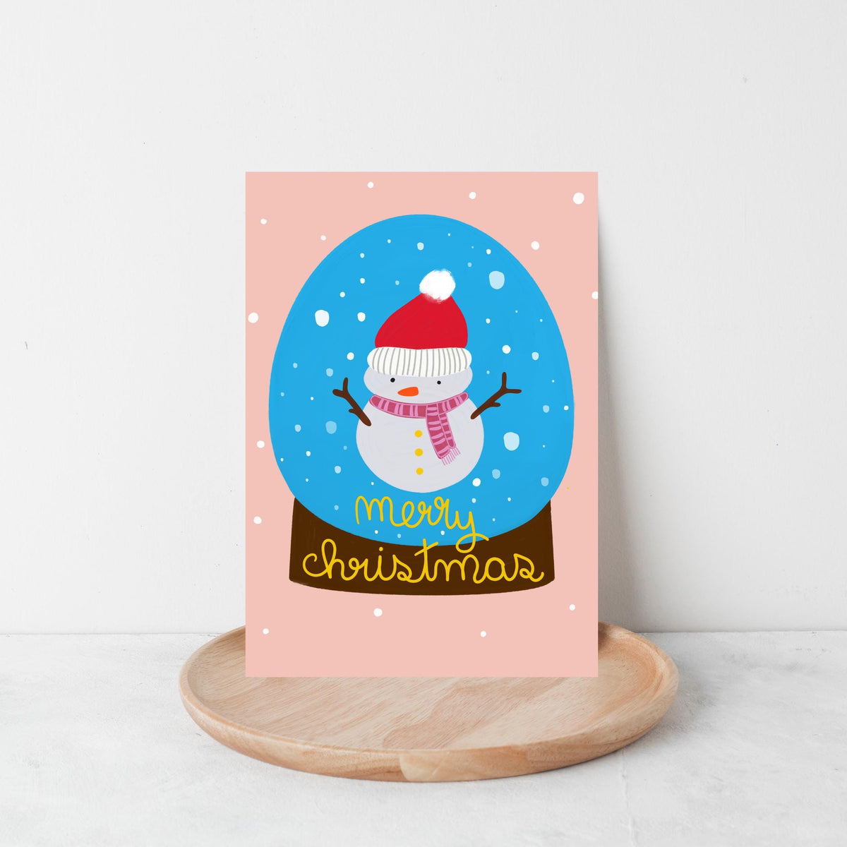 Snowman Snow Globe Christmas Card by Neptune Paper, New York