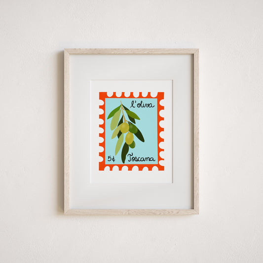 Olive Branch Art Print by Neptune Paper, New York