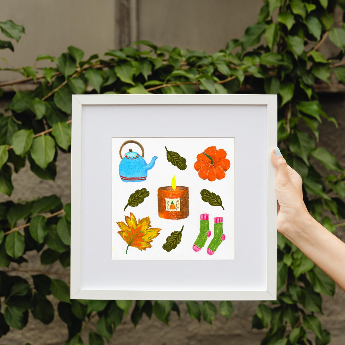 Cozy Autumn Candle Art Print by Neptune Paper – photo 2 of 6