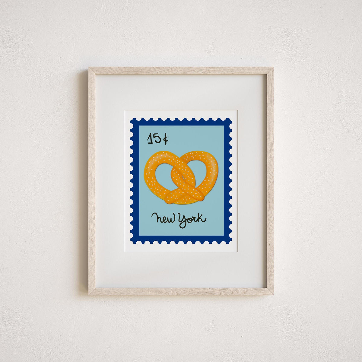 New York Pretzel Art Print by Neptune Paper, New York