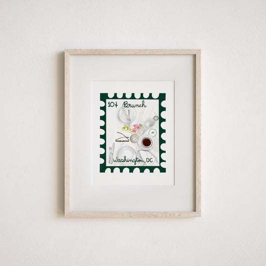 Brunch Table Art Print by Neptune Paper, New York