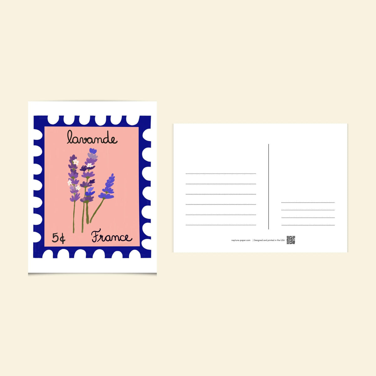 Mediterranean Stamp Postcards by Neptune Paper – photo 6 of 8