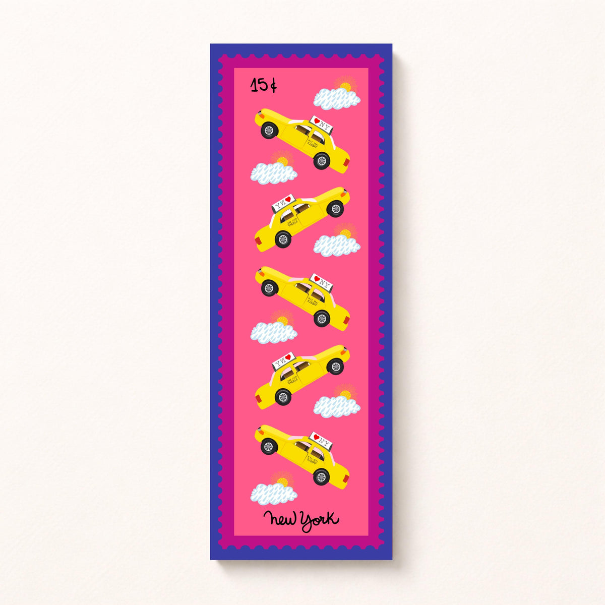 NYC Taxi Bookmark by Neptune Paper, New York