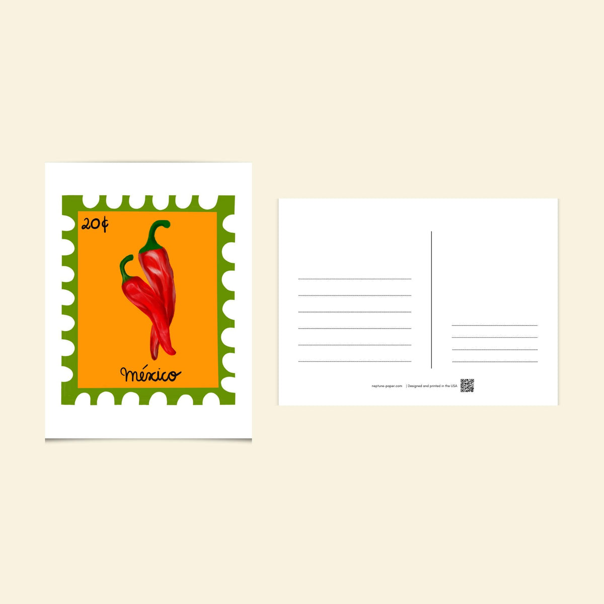 World Traveler Stamp Postcards by Neptune Paper – photo 8 of 10