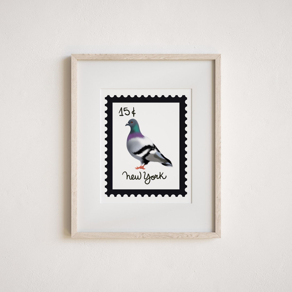 NYC Pigeon Art Print by Neptune Paper, New York