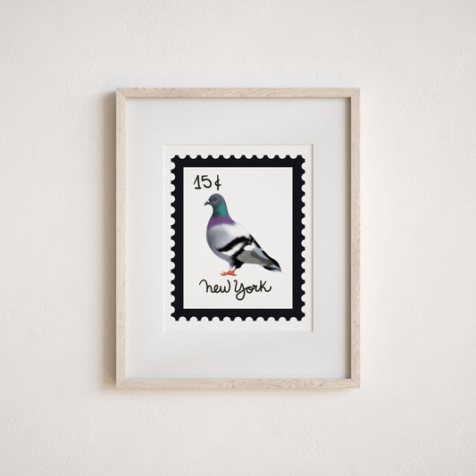 NYC Pigeon Art Print by Neptune Paper, New York