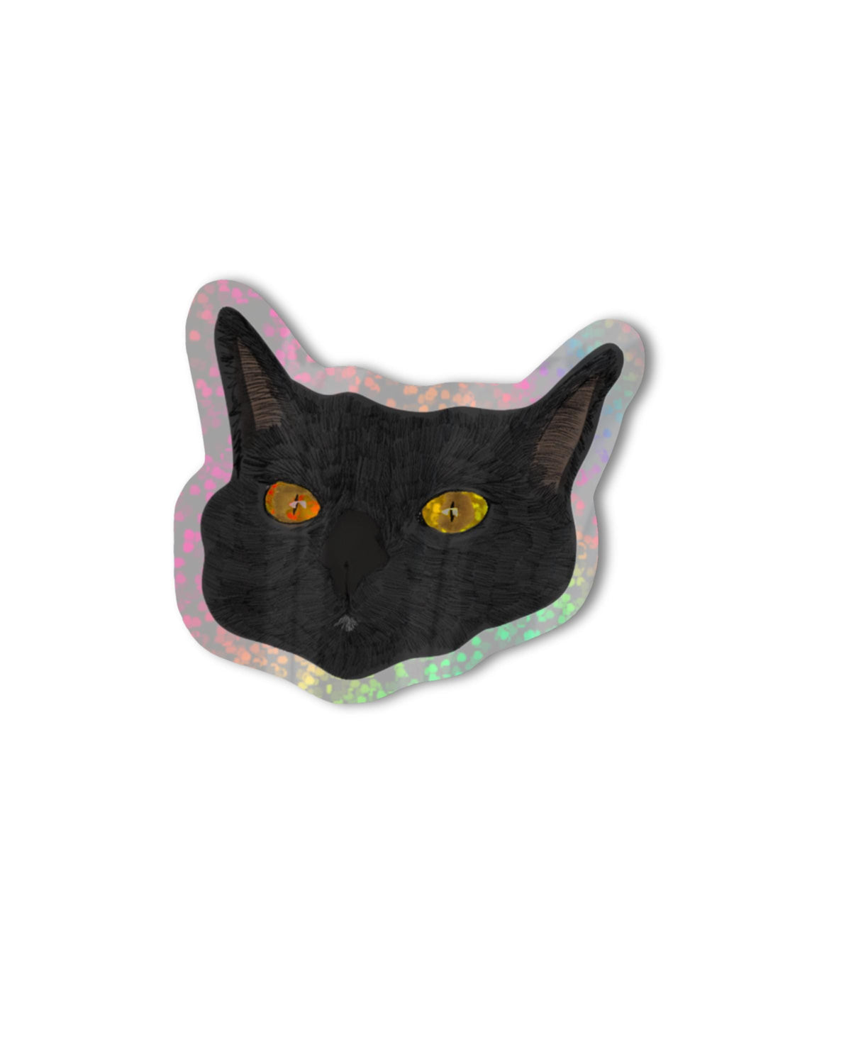 Cat Glitter Holographic Sticker by Neptune Paper – photo 2 of 2
