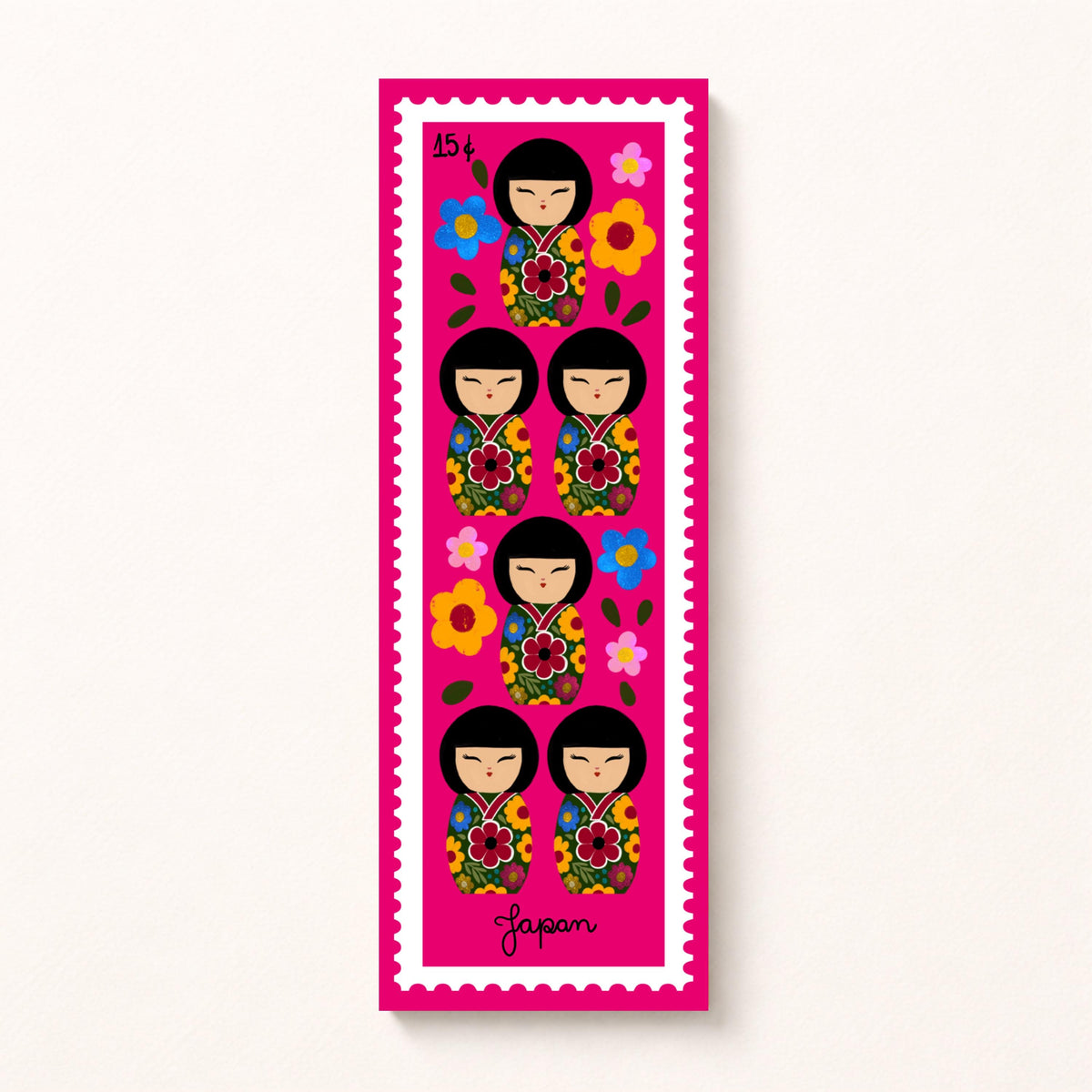 Japanese Stamp Bookmarks by Neptune Paper, New York