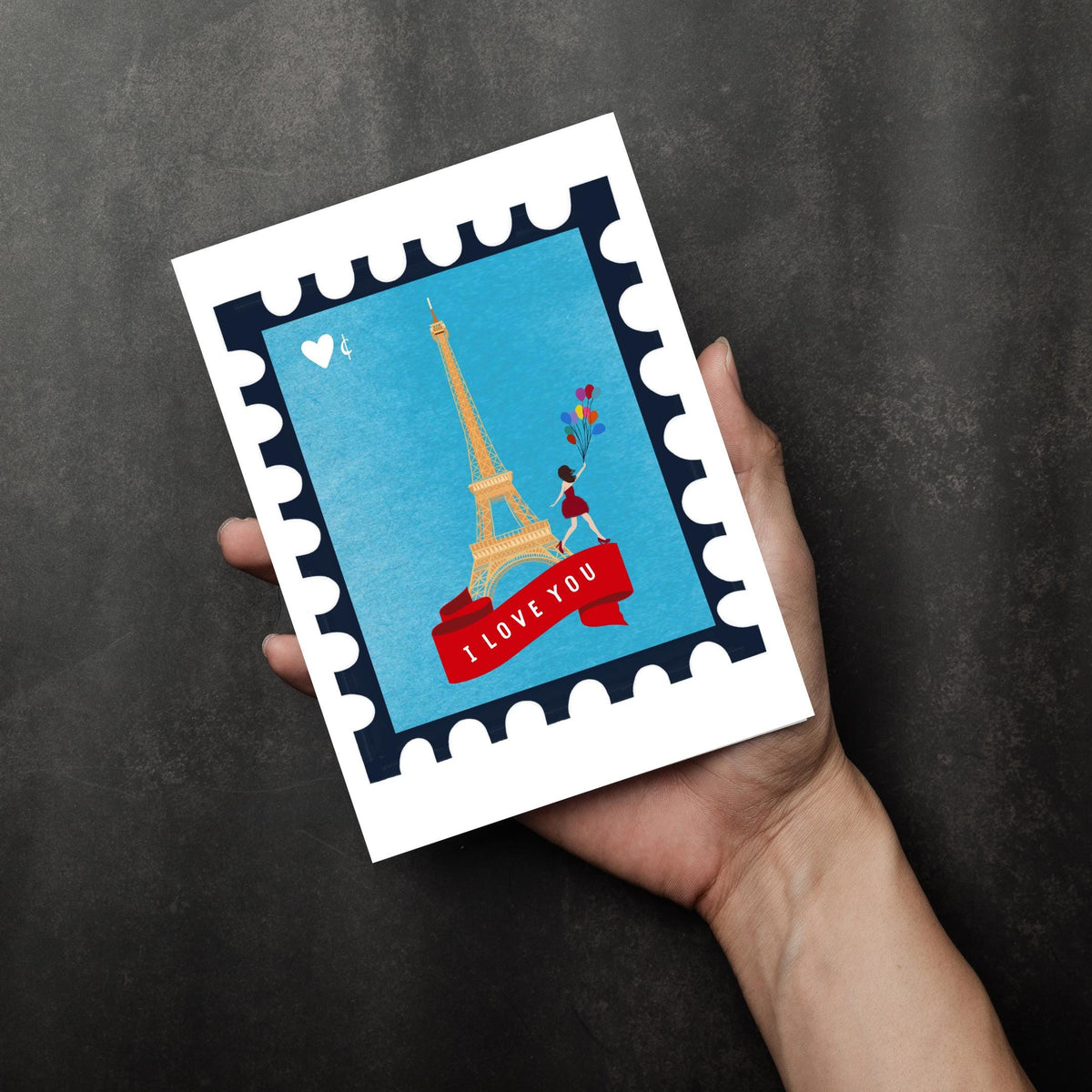 I Love You Valentine Card by Neptune Paper, New York