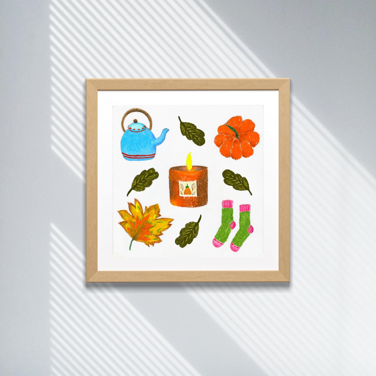 Cozy Autumn Candle Art Print by Neptune Paper – photo 3 of 6