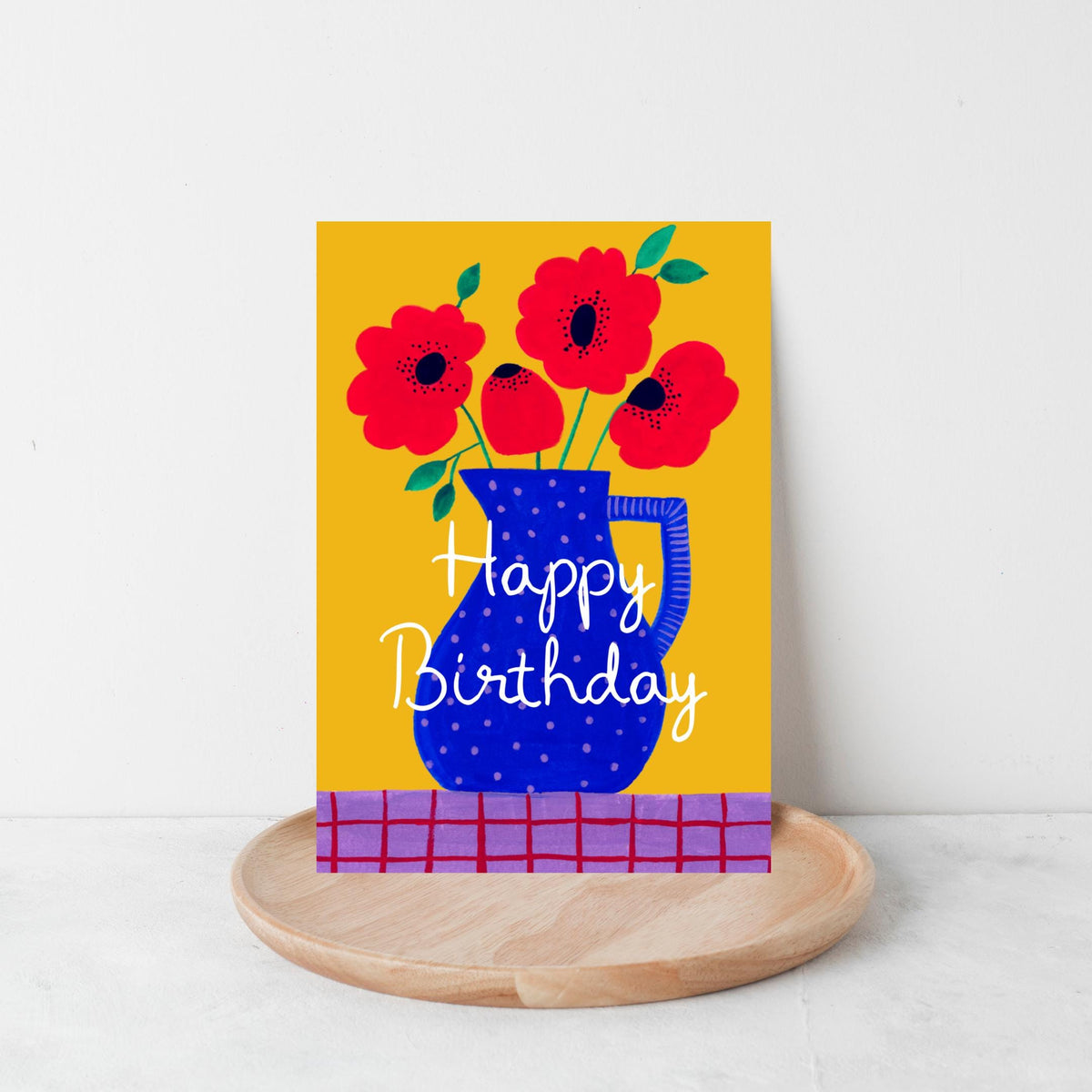 Gouache Flowers Birthday Card by Neptune Paper, New York