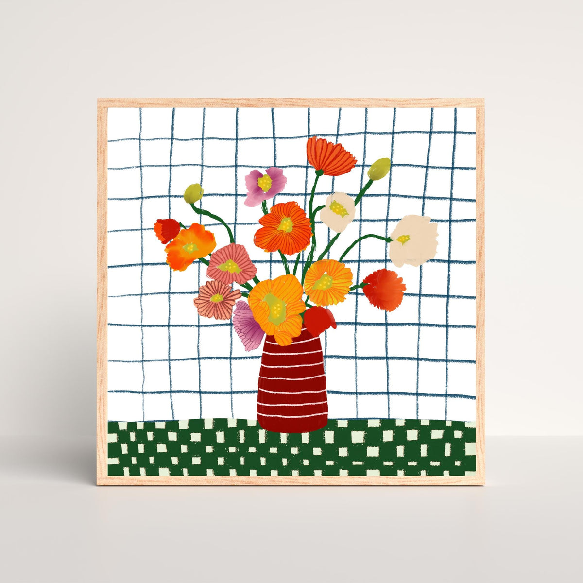 Poppies Still Life Art Print by Neptune Paper, New York