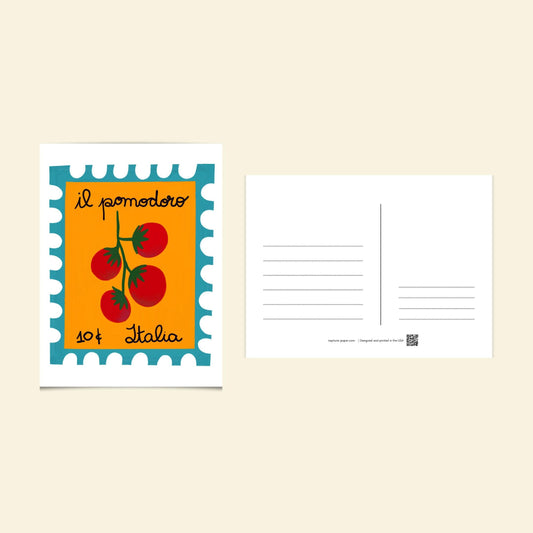 Mediterranean Stamp Postcards by Neptune Paper, New York