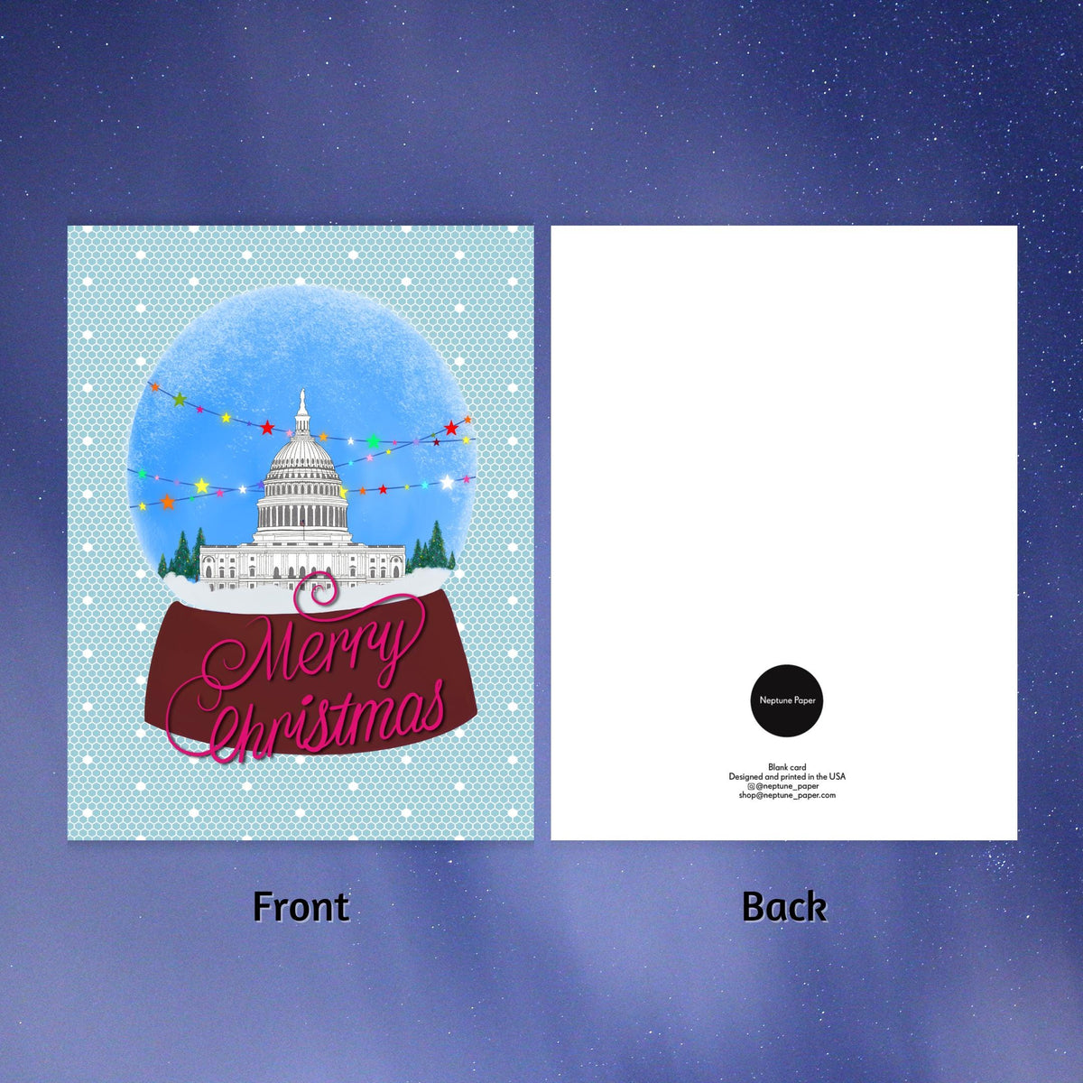 Washington DC Christmas Card by Neptune Paper – photo 3 of 5