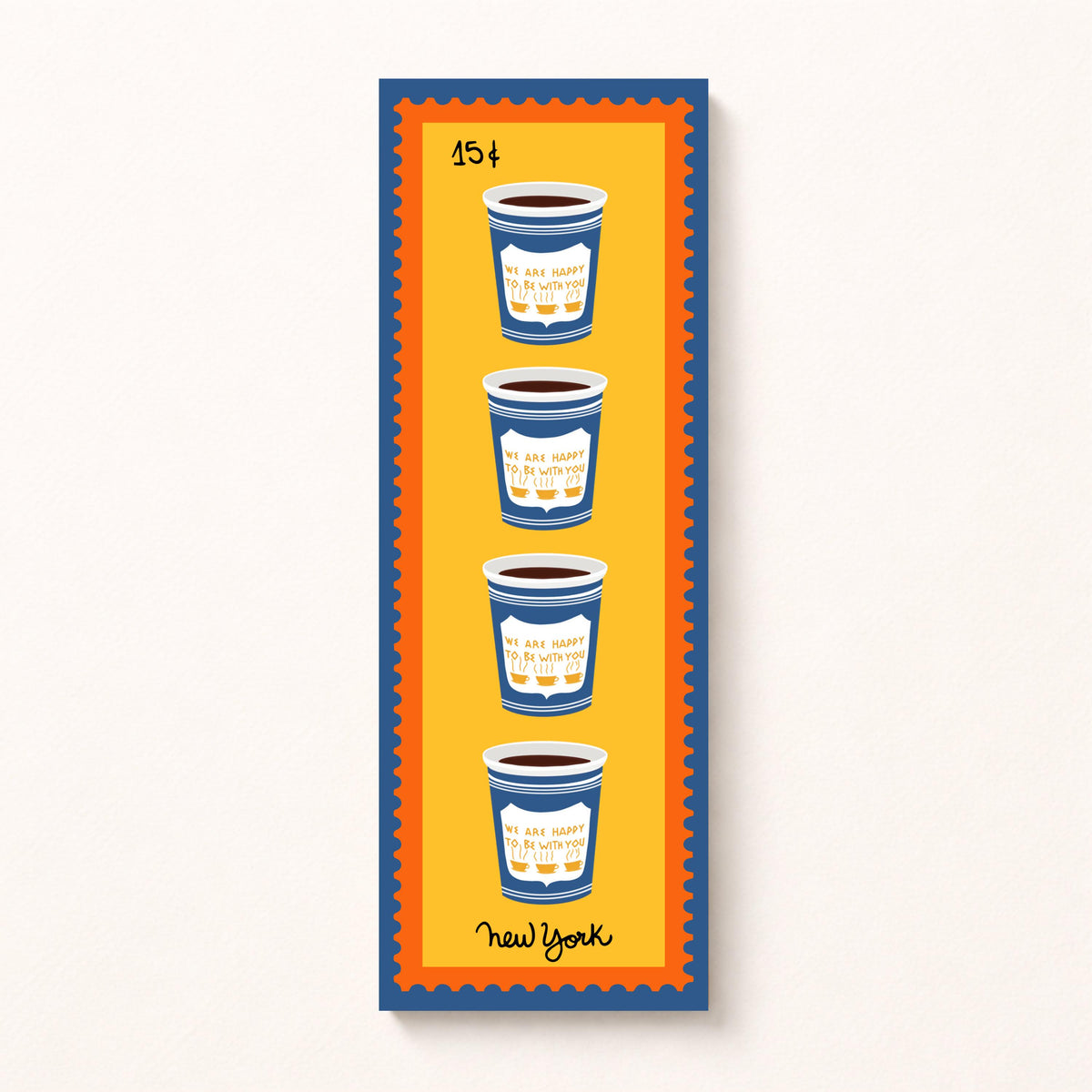 NYC Coffee Bookmark by Neptune Paper, New York