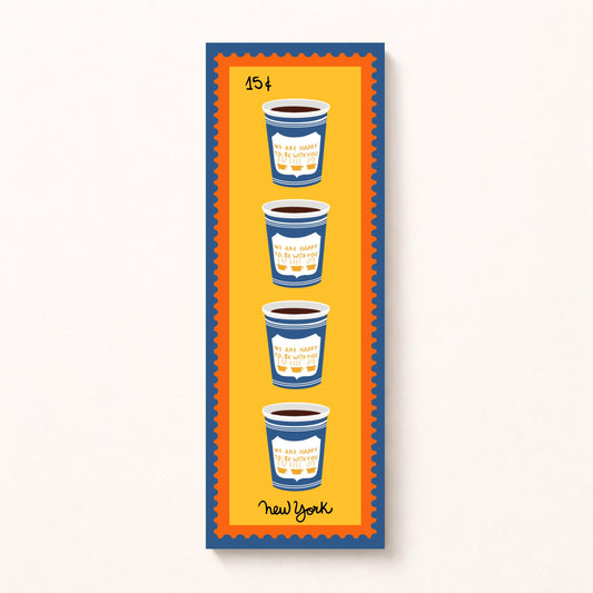 NYC Coffee Bookmark by Neptune Paper, New York