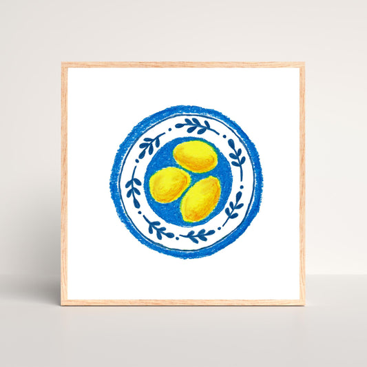 Mediterranean Lemons Art Print by Neptune Paper, New York