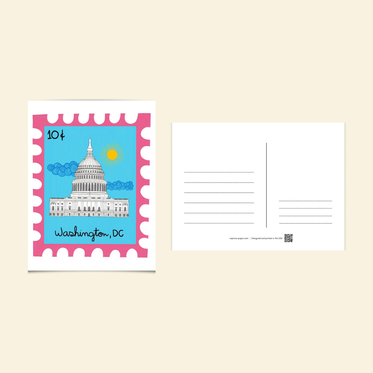 Washington DC Stamp Postcards by Neptune Paper – photo 5 of 7