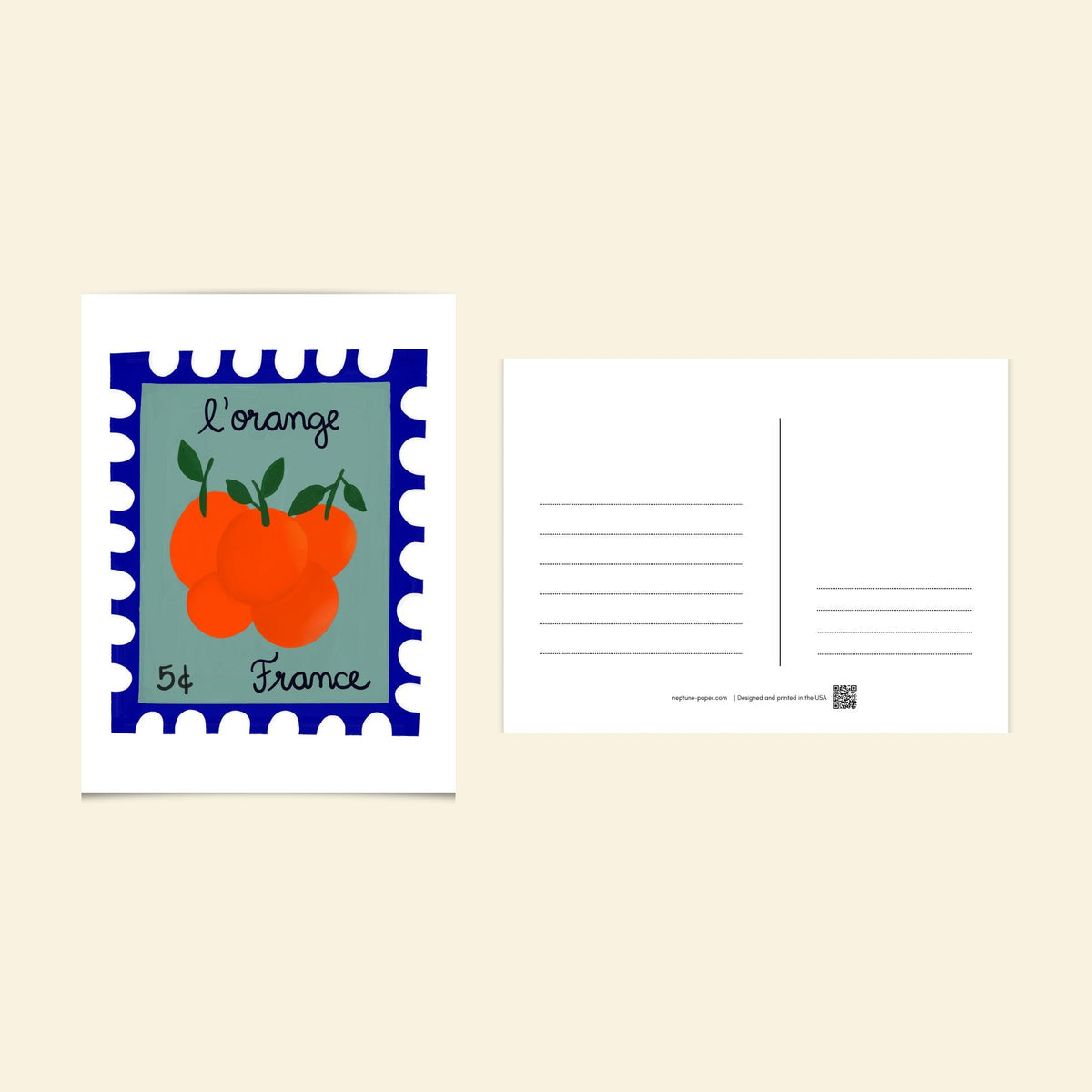 Mediterranean Stamp Postcards by Neptune Paper – photo 7 of 8