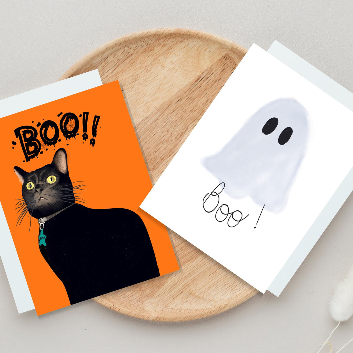 Black Cat Boo Halloween Card by Neptune Paper – photo 3 of 3