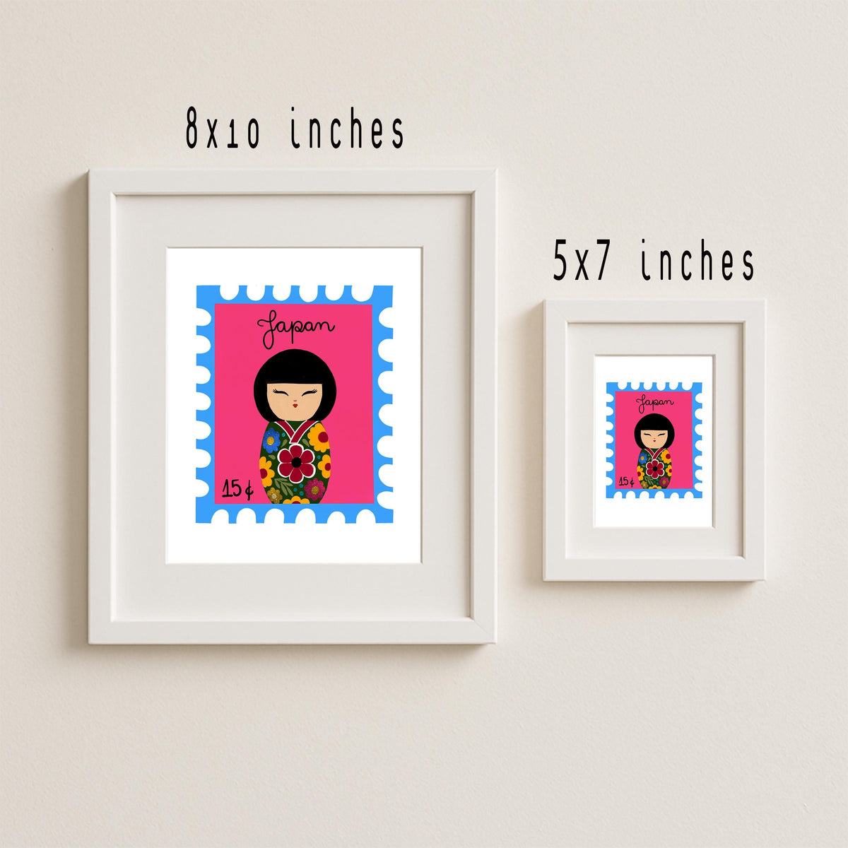 Japanese Kokeshi Doll Art Print by Neptune Paper – photo 2 of 6