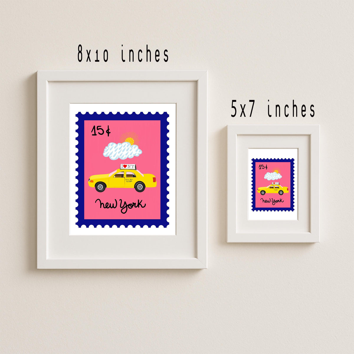 NYC Taxi Art Print by Neptune Paper – photo 2 of 4