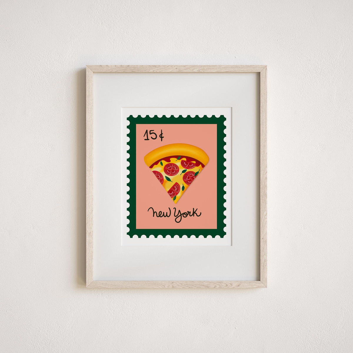 New York Pizza Art Print by Neptune Paper, New York