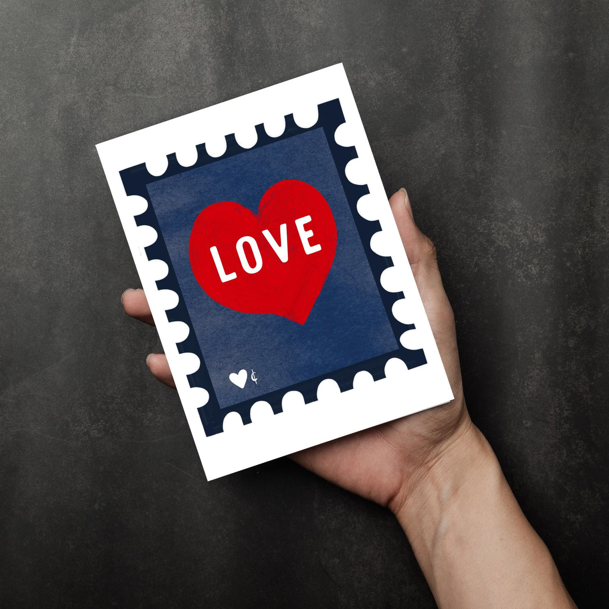 Love Heart Valentine Card by Neptune Paper, New York
