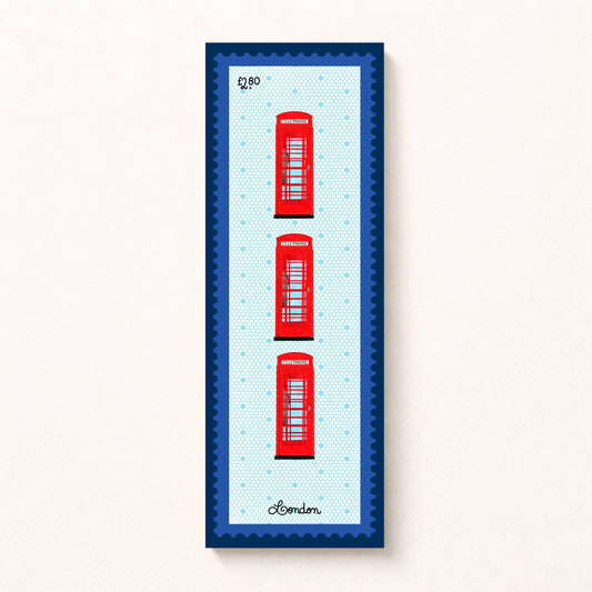 London Phone Booth Bookmark by Neptune Paper, New York