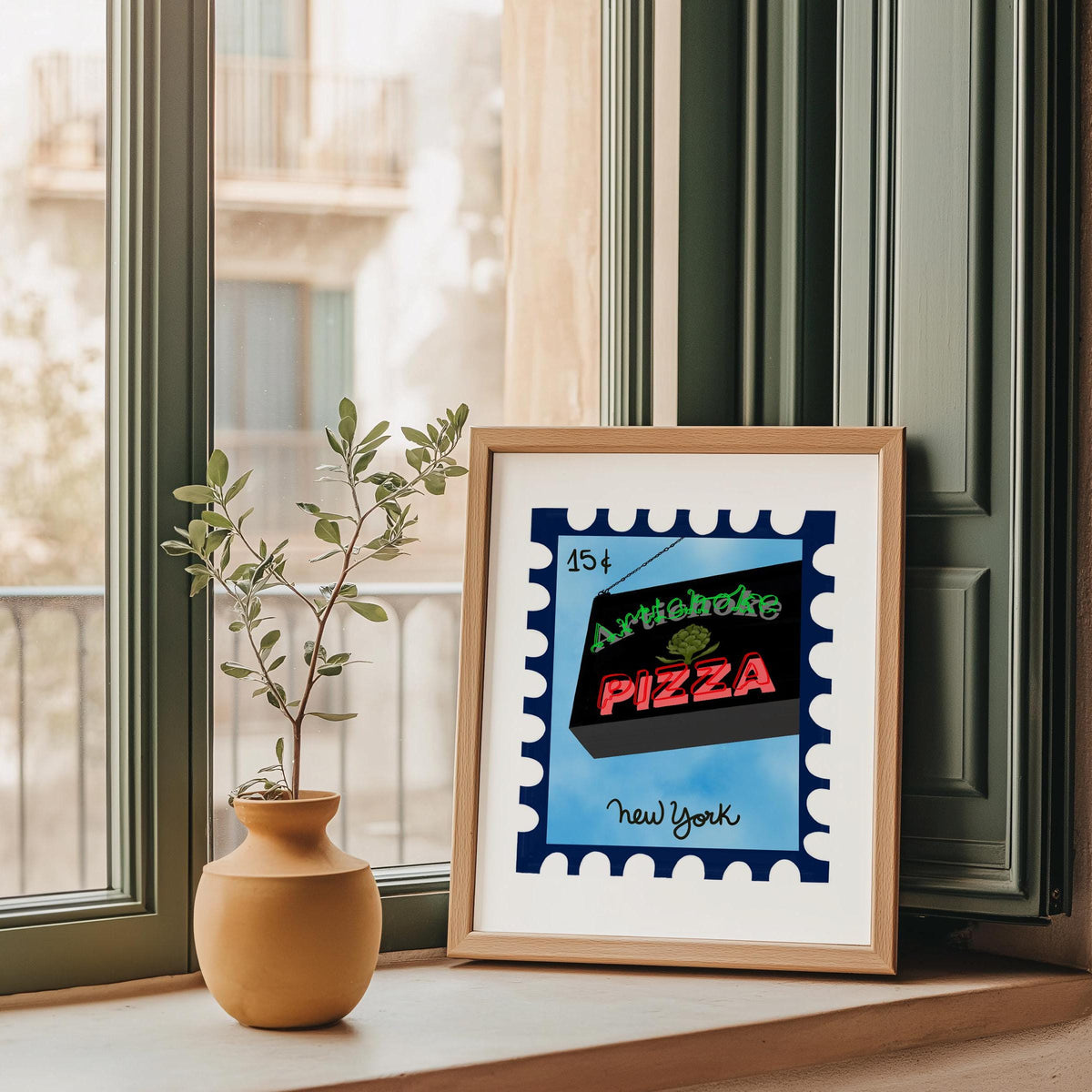 NYC Artichoke Pizza Art Print by Neptune Paper – photo 3 of 6