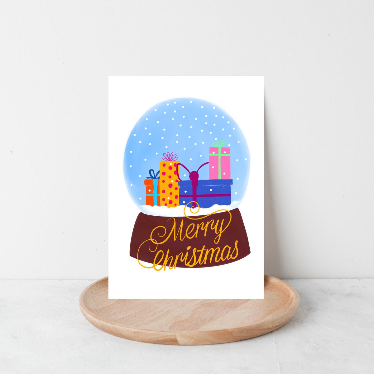 Snow Globe Christmas Card by Neptune Paper, New York