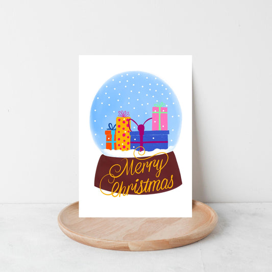 Snow Globe Christmas Card by Neptune Paper, New York