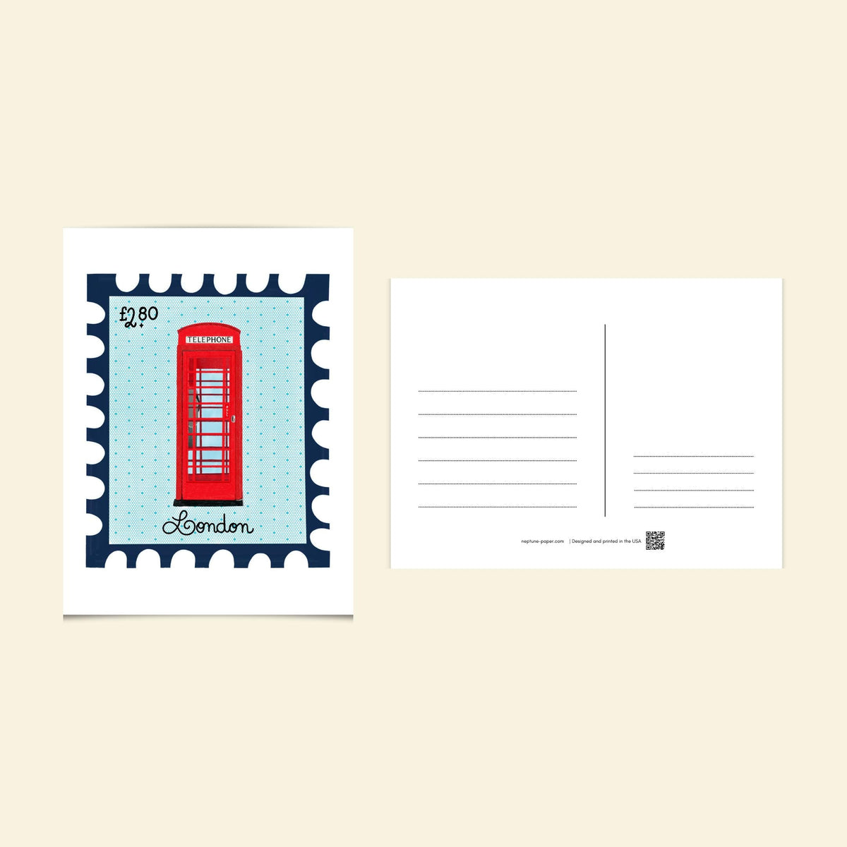 World Traveler Stamp Postcards by Neptune Paper – photo 4 of 10