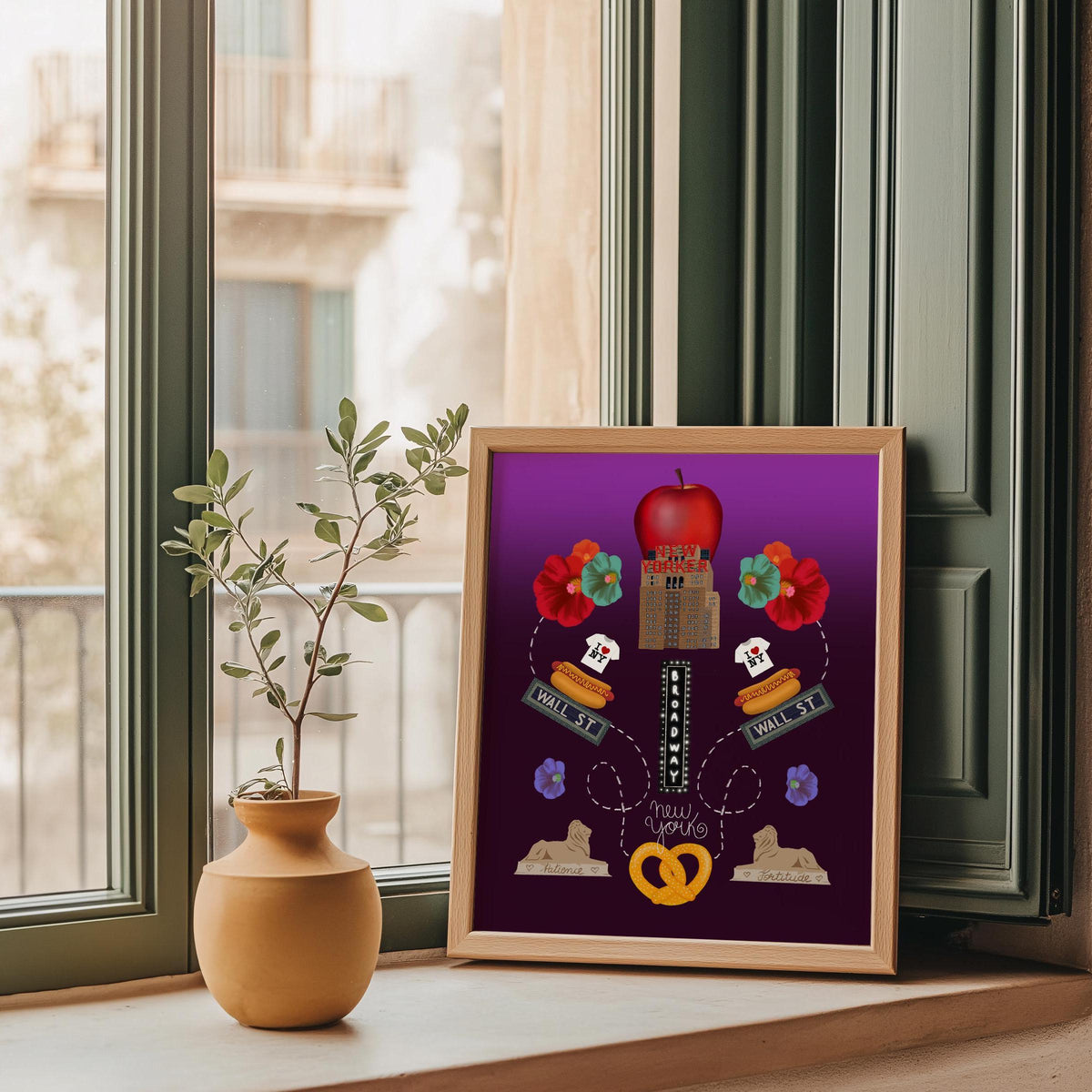 New Yorker Hotel Folk-Art Print by Neptune Paper – photo 2 of 4