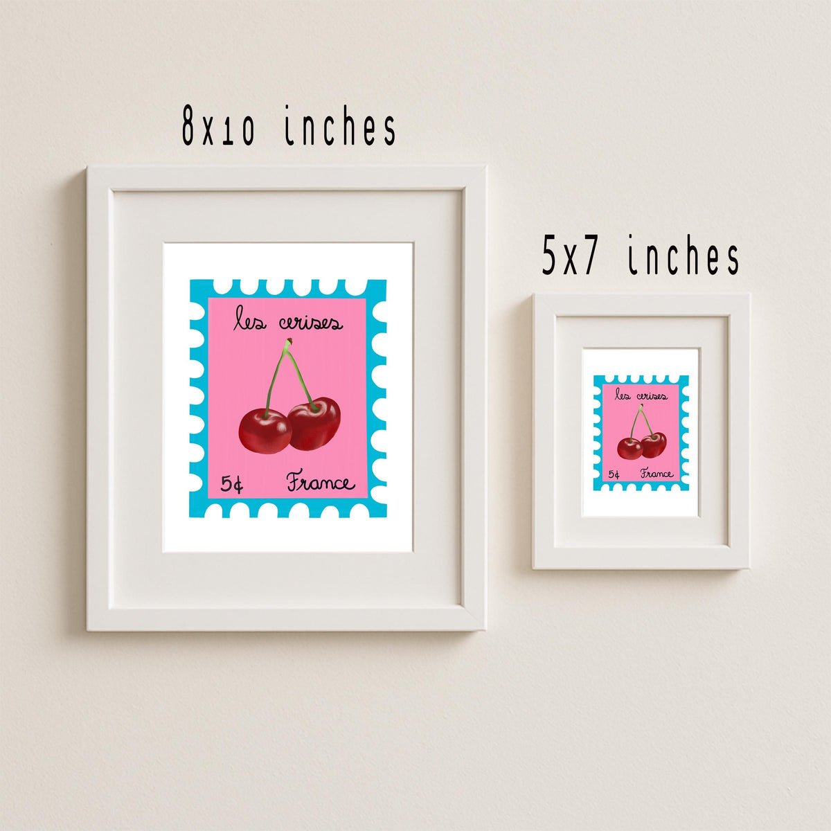 Cherry Red Art Print by Neptune Paper – photo 2 of 5