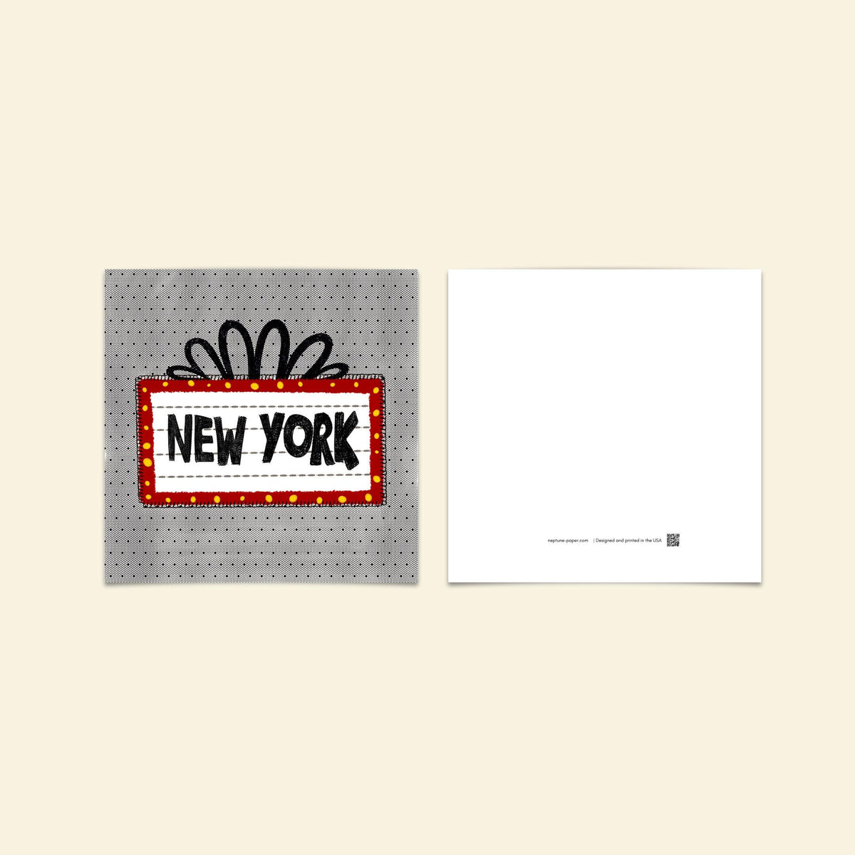 NYC Embroidery-Inspired Square Postcards by Neptune Paper – photo 3 of 3