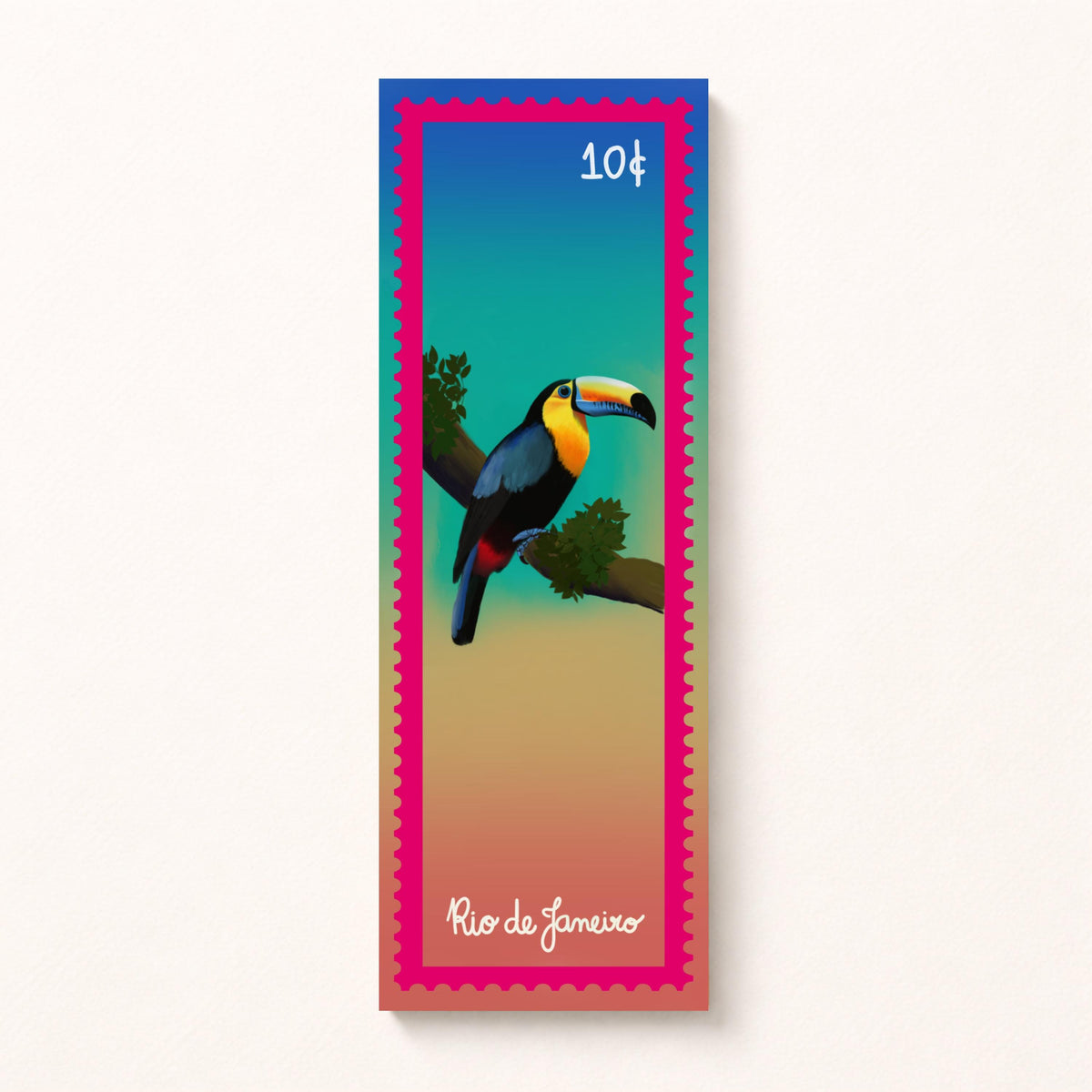 Brazilian Stamp Bookmark by Neptune Paper, New York