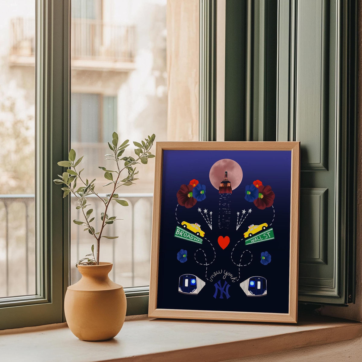 Empire State Building Folk-Art Print by Neptune Paper – photo 2 of 4