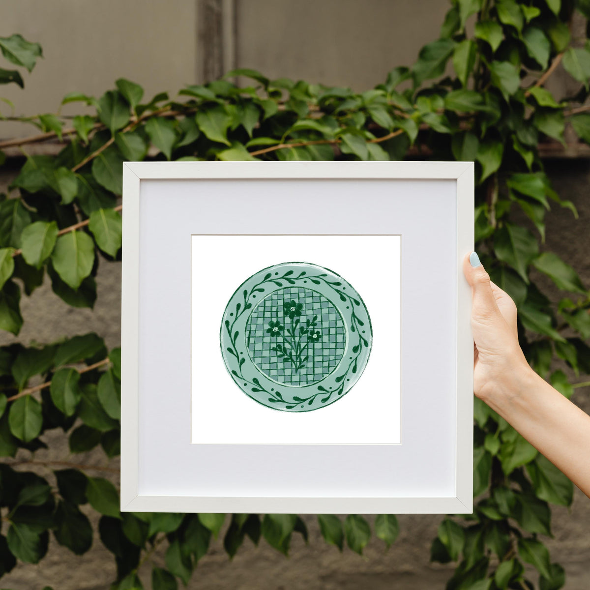 Vintage Floral Plate Art Print by Neptune Paper – photo 7 of 10