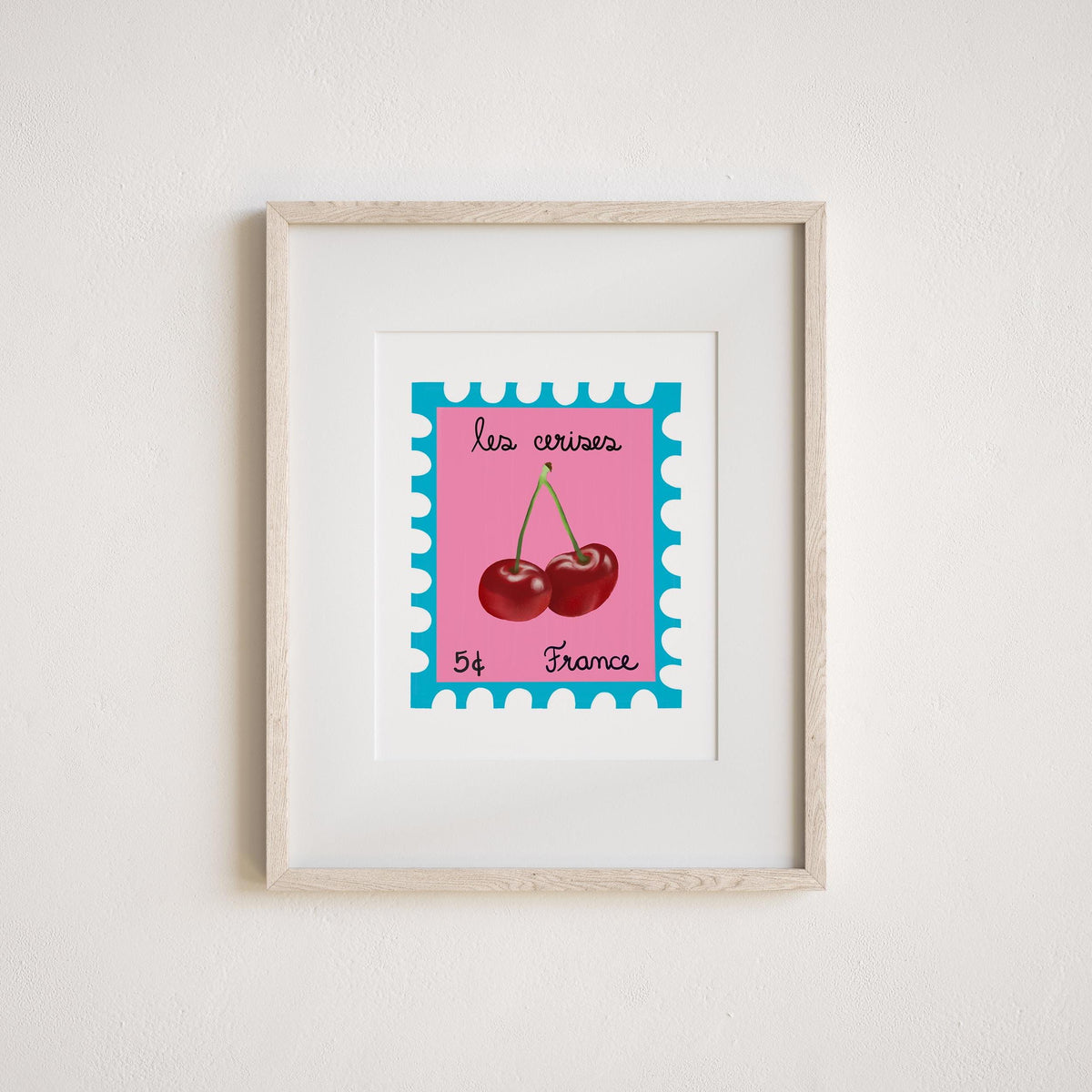 Cherry Red Art Print by Neptune Paper, New York