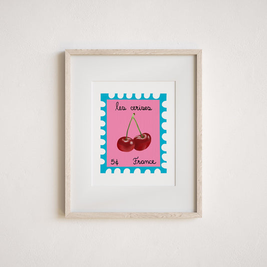 Cherry Red Art Print by Neptune Paper, New York
