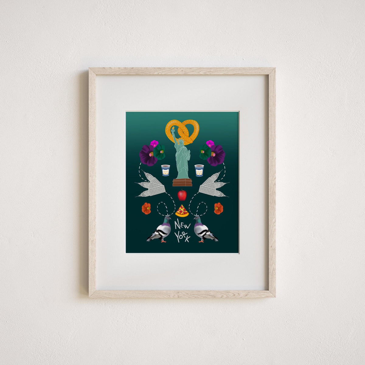 Statue of Liberty Folk-Art Print by Neptune Paper, New York